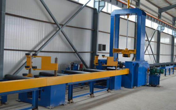 HG-1800I PLC H Beam Line Produksi Beam Assembly Machine 12000KG